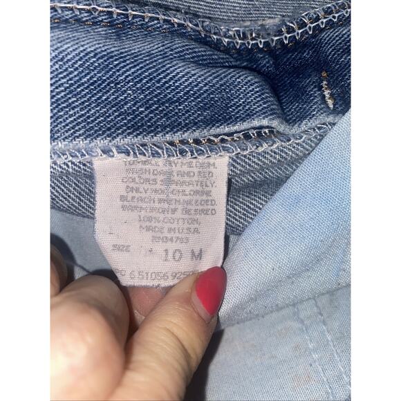 Vintage Riders Denim Shorts Women’s S/M High Rise 100% Cotton Blue Jean Cuffed - Picture 8 of 8